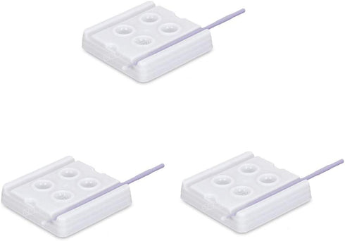 Dental Disposable Mixing Wells Mixing Trays White (4 Holes - 100Pcs)...
