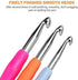Large Crochet Hooks, BCMRUN Size 6.5mm(K)-10.0mm(P) Crochet Hooks Knitting Needles Set Ergonomic Grip Soft Handles Crochet Hook,Large-Eye Blunt Ne...