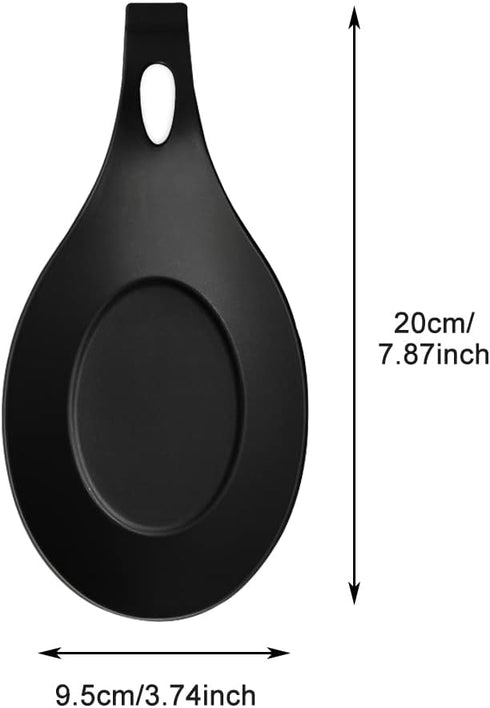 3 PCS Spoon Rest for Stove Top, Heat Resistant Flexible Silicone Kitchen Utensil Rest Ladle Spoon Holder for Stove Top – for Cooking Spatula, Ladl...