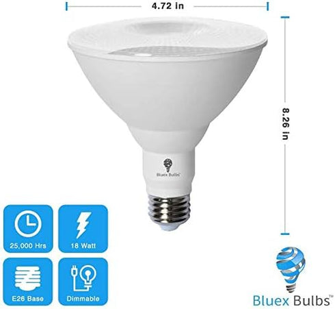 2 Pack BlueX LED Par38 Flood Pink Light Bulb - 18W (120Watt Equivalent) - Dimmable - E26 Base Pink LED Lights, Party Decoration, Porch, Home Light...