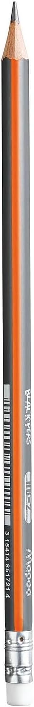 Maped Black'Peps #2 Graphite Pencil School Pack, Triangular Shape, Pack of 72 (851759ZV)...