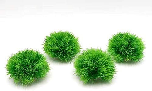 BEGONDIS 4Pcs Aquarium Decorations Fish Tank Artificial Green Water Plants Made of Soft Plastic...