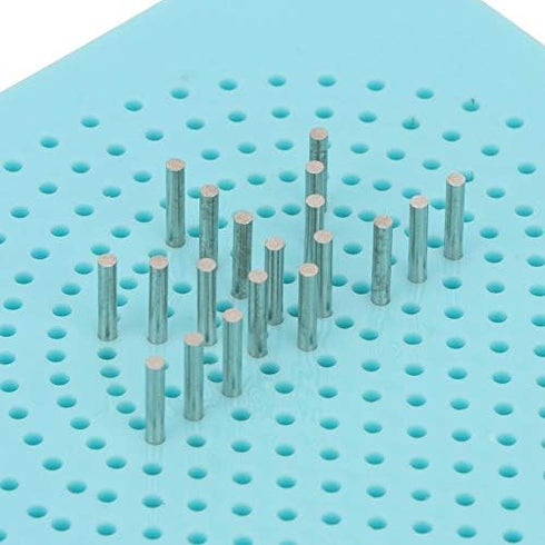 Guide Quilling Board, 6.1x3.6inch Quilling Tool Quil Board with Pins Storage Box, 20 Roots Needle Plate DIY Grid Tool for Paper Crafting...