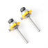 1/4 Inch Shank Tongue and Groove Set of 2 Pieces Router Bit 3 Teeth Adjustable T Shape Wood Milling Cutter?Tongue and Groove groove joints Router ...