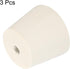 MECCANIXITY Rubber Tapered Plug 28mm to 37mm with 8mm Hole Test Tubes Bungs Stopper White for Lab Home 3 Pieces...