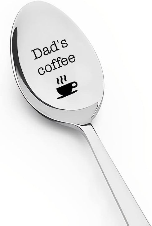 Dad Coffee Spoon Fathers Day Gift from Daughter Son, Dad Gifts for Mens Gifts for Father s Day Bonus Dads Father in Law Father's Day Gifts Ideas E...