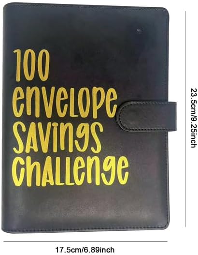 100 Envelope Challenge Binder | Easy and Fun Way to Save $5,050 - Savings Challenges Binder, Budget Binder with Cash Envelopes for Budgeting Plann...