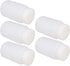 5pcs 8.45oz/250ml Plastic Bottles, Lab Cylindrical Chemical Reagent Bottle, Wide Mouth Laboratory Reagent Polyethylene Bottle, Sample Sealing Liqu...