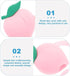 1Pc Pink Peach Straw Cap,8mm,Reusable Straw Tips Lids Drinking Straw Dispensers,Cute Silicone Straw Covers Cap for Stanley Cup,Dust-Proof Drinking...