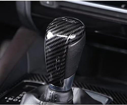 Duole Carbon Fiber Sport Print Interior Trim Gear Shift Knob for Mazda 3 6 CX-3 CX-5 CX-9 (Gear Shift Knob Trim)...