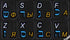 Online-Welcome Hebrew- Russian- English Non Transparent Black Background Keyboard Stickers for Any Pc Computer Laptop Desktop Keyboards...