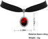 Blood Bat Cameo Choker Necklace Gothic Red Cabochon Pendent Necklace Vampire Accessories for Women...