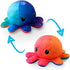 TeeTurtle - The Original Reversible Octopus Plushie - Sunset + Mermaid - Cute Sensory Fidget Stuffed Animals That Show Your Mood...