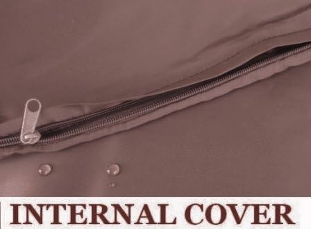 Dogbed4less 1 Pack Internal Duvet Case Waterproof Zipper Dog Bed Cover for Extra Large 47"x29"X4" Memory Foam Pad Pet Bed - 51"X33" FLAT...