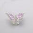 Cabinet Knobs Purple Drawer Knobs 6Pcs, Dresser Hardware Butterfly Shaped Knobs Pull Single Hole Handles for Cabinet Kitchen Cupboard Drawer Door ...