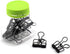 12-Pack Medium Metal Wire Binder Clips, Office Supplier School Accessories,Colorful Hollow Out Paper Organizer, Paper Binder Clip (Black)...