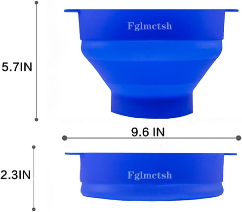 The Original Microwave Popcorn Popper, Silicone Popcorn Maker Collapsible Bowl BPA -Free, Hot Air Popcorn Maker, No Oil Required?Red an Blue...