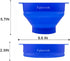 The Original Microwave Popcorn Popper, Silicone Popcorn Maker Collapsible Bowl BPA -Free, Hot Air Popcorn Maker, No Oil Required?Red an Blue...
