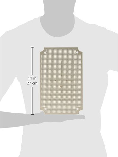BUD Industries NBX-32916-PL ABS Plastic Internal Panel 10.51" L x 6.69" W x 0.13" D, Natural...