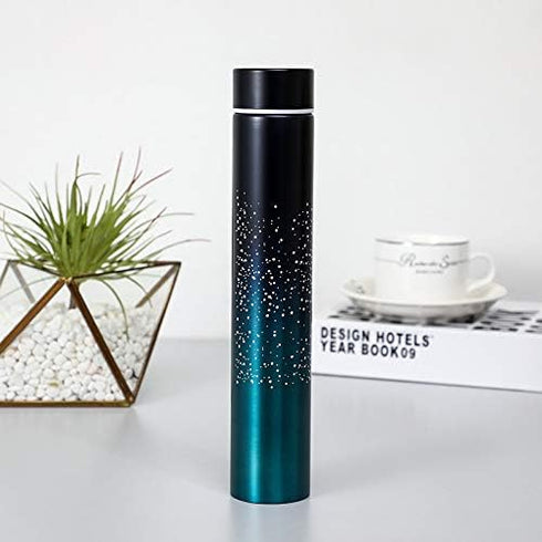 Insulated Water Bottle, Coffee Thermos Mug, Double Wall Vacuum Insulation, Fashionable Style Skinny Mini Slim Stainless Steel Water Bottle, 8.5 Oz...