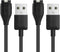 E ECSEM Compatible with Garmin Forerunner 45 Charger, Replacement Charging Cable Cord for Garmin Forerunner 45, Forerunner 45s Smart Watch,Black (...