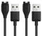 Vivosmart 5 Charger Replacement USB Data Sync Charging Cable Wire Compatible with Garmin Vivosmart 5 Fitness Tracker, Black - 2Pack...