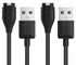 Vivosmart 5 Charger Replacement USB Data Sync Charging Cable Wire Compatible with Garmin Vivosmart 5 Fitness Tracker, Black - 2Pack...