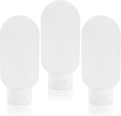3pcs TSA Approved Travel Bottle Set Toiletries, Container Kits Portable Leak Proof Refillable Squeeze Cosmetics Airplane Essentials Shampoo Condit...