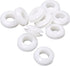 Mesee 100Pcs Double Sided Rubber Grommet Kit, 10mm Inner Dia Oil Resistant Armature Electrical Wire Grommets O Ring Hole Plug Washer White Rubber ...