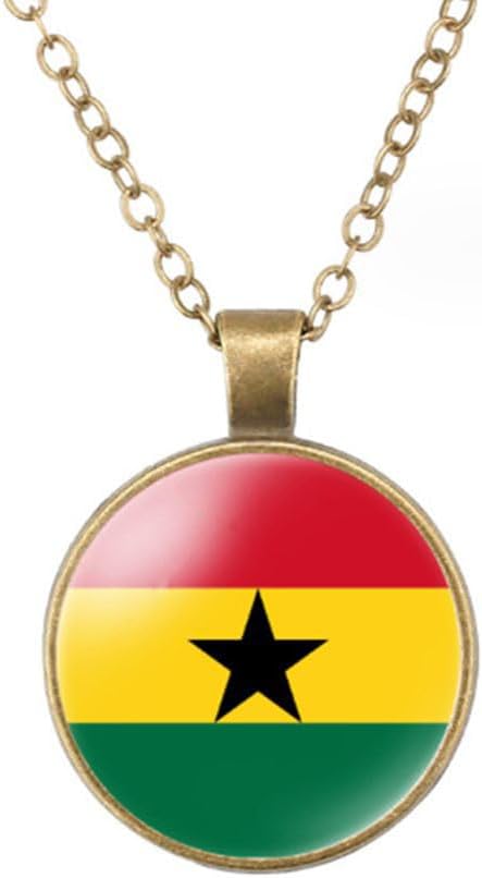 World Most Countries Flag Zinc Alloy Necklace Pendant Necklace for Men Women...