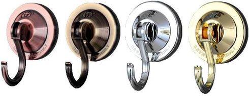 Suction Cup Hooks, 4-Pack Vacuum Wreath Hangers for Flat Smooth Wall Surface, Copper...