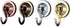 Suction Cup Hooks, 4-Pack Vacuum Wreath Hangers for Flat Smooth Wall Surface, Copper...