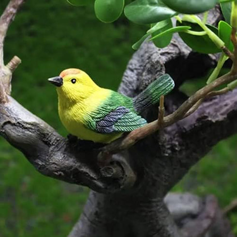8 pc Miniature Bird & Nest Set: Perfect for DIY Fairy Garden, Car & Home Decoration!...