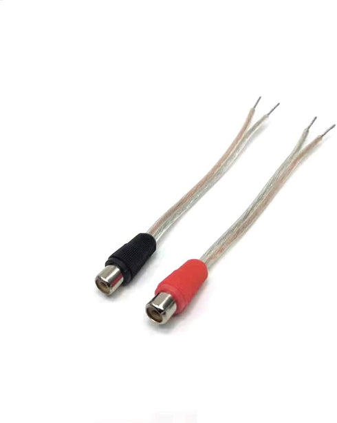 GaoZo Speaker Wire To RCA Female Adapter, RCA Plug Cable?RCA Plug Adapter (Black/Red)...