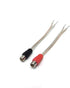 GaoZo Speaker Wire To RCA Female Adapter, RCA Plug Cable?RCA Plug Adapter (Black/Red)...