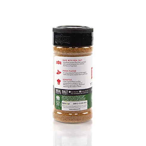 Redmond Real Sea Salt - Natural Unrefined Organic Gluten Free, Seasoning Shaker (2 Pack)...