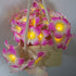 Lxcom Lighting Plumeria Flower String Lights 20LED String Light Hawaiian Foam Artificial Plumeria Flower Battery Powered Fairy Starry Lights for C...
