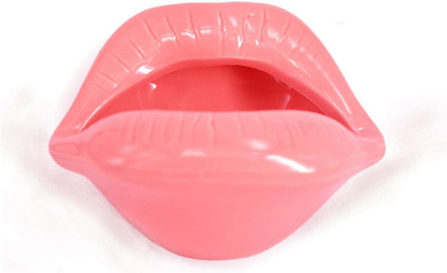 Creative Ceramic Cigarette Ashtrays with Lips Style Fashion Home Decorations?Pink?...