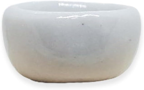 ½" Inch Diameter White Round Ceramic Sauce Bowls Set Of 10 Pieces Tiny Tableware - Miniature Plate Crockery Cutlery Kitchen Utensil Hand Made Pain...