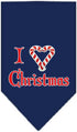 Mirage Pet Products Heart Christmas Screen Print Bandana for Pets, Small, Bright Pink...