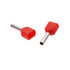 18AWG Dual Barrel Ferrules Terminal, AWG 18/1.0mm² Twin Ferrule Connectors Wire Ends Terminals Pins for Car Audio, Electronics, Communication Equi...