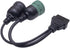 2-in-1 OBD2 Adapter Cable,9 Pin J1939 and 6 Pin J1708 to 16 Pin OBD2 Adapter Split Y Cable for Diesel Truck Heavy Duty Diagnostic...