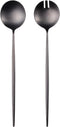 Salad Servers,Spoon and Fork Set 11.41 inch,18/10 Stainless Steel Salad Serving Titanium Plating (Black)...