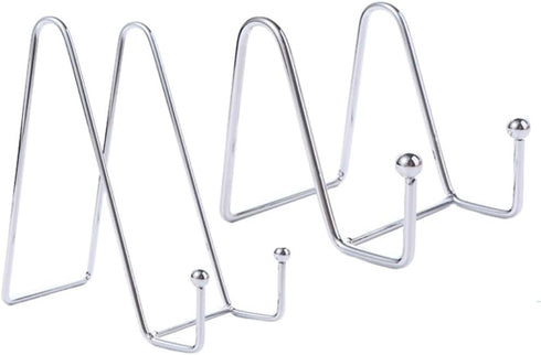 2Pcs Metal Plate Stands Holder Display Pictures Frame Stand, Iron Easels Photo Decorative Plate Dish Holder Stand Tabletop Art Decorative...