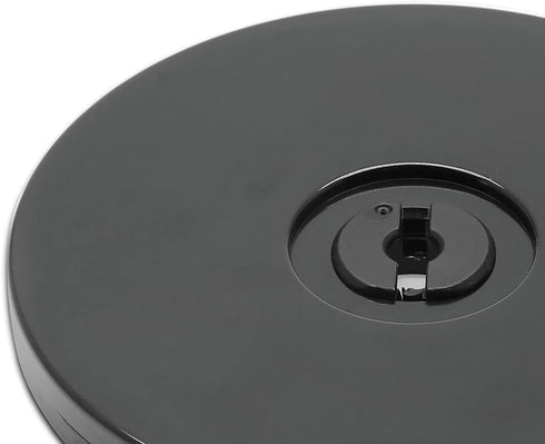 4 Inch Acrylic Turntable Organizer, 2 Pcs Black 360 Degree Rotation Round Turntable for Kitchen Pantry Table Countertop Cabinet Decorating...