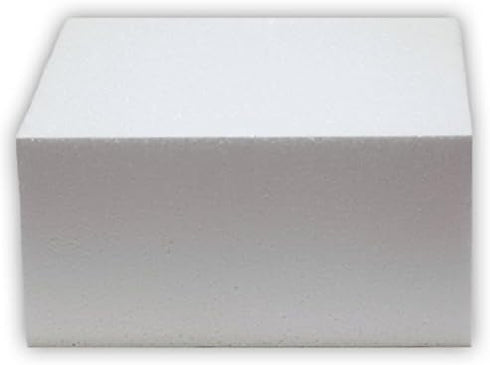 Oasis Supply Dummy Square Cake, 18" x 18" x 5", White...