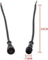 5Pairs 2pin Black Electrical Connector LED Connector for LED Lights 20cm Extension Cable 40cm/Pair 0.3mm² 15mm Nut...