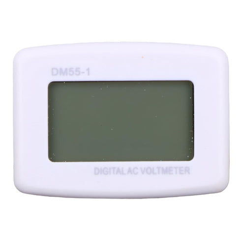 Generic DM55-1 Blue LCD Digital Voltage Meter Voltmeter LED AC 100-300V US Plug...