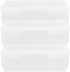 Luxshiny 3pcs Rectangular Loaf Bread Box Bread Toast Storage Bin Plastic Bread Keeper Container Airtight Loaf Bread Saver for Kitchen Storing Refr...