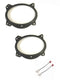 6x9 Front Door Car Stereo Speaker Install Adapter Plates and Speaker Connection Wire Harness Made for 2007-2014 Toyota FJ Cruiser and 2008-2014 To...